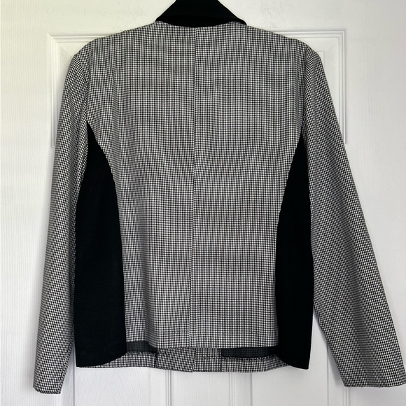 Vintage- Perceptions Monochrome Houndstooth Blazer - Picture 2 of 5